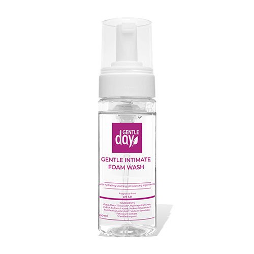 Raminančios ir drėkinančios putos be kvapiklių Intymios higienos putos GENTLE DAY, 150 g | Mano Vaistinė