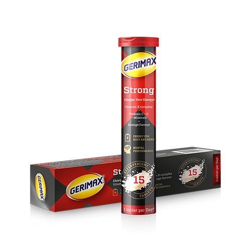 Gerimax Strong šnypščiosios tabletės N15
