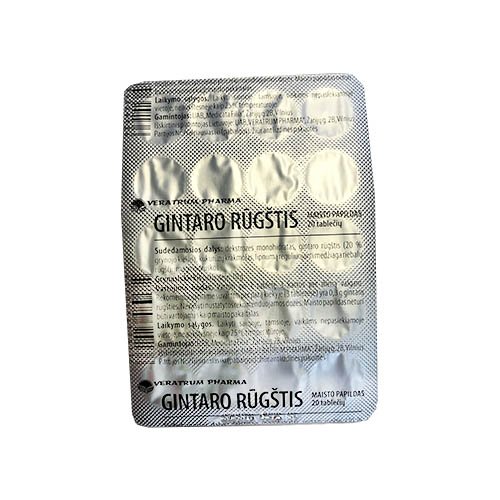 Gintaro rūgštis tabletės N20 | Mano Vaistinė