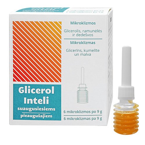 Glicerol Inteli 9g mikroklizmos N6 | Mano Vaistinė