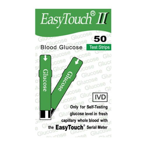 EasyTouch II Gliukozės kiekio kraujyje tyrimo juostelės N50 | Mano Vaistinė