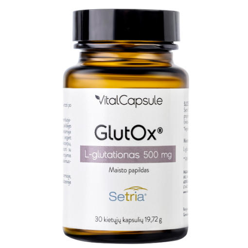 Kasdienei antioksidacinei organizmo apsaugai Antioksidantas su L-glutationu GLUTOX 500 mg, 30 kaps. | Mano Vaistinė Kasdienei antioksidacinei organizmo apsaugai Antioksidantas su L-glutationu GLUTOX 500 mg, 30 kaps. | Mano Vaistinė