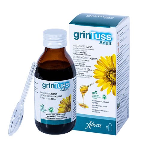 GrinTuss Adult sirupas 180ml | Mano Vaistinė