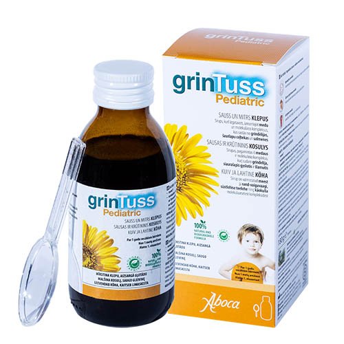 GrinTuss Pediatric sirupas 180ml | Mano Vaistinė