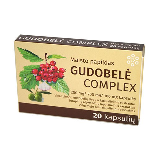 Gudobelė Complex, 20 kapsulių | Mano Vaistinė