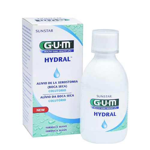 GUM burnos skalavimo skystis, esant burnos sausėjimui, HYDRAL 300ml | Mano Vaistinė