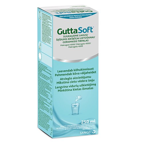 GuttaSoft geriamasis tirpalas 250ml GuttaSoft geriamasis tirpalas 250ml