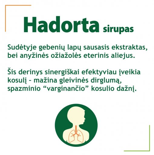 Hadorta sirupas 100ml N1 | Mano Vaistinė