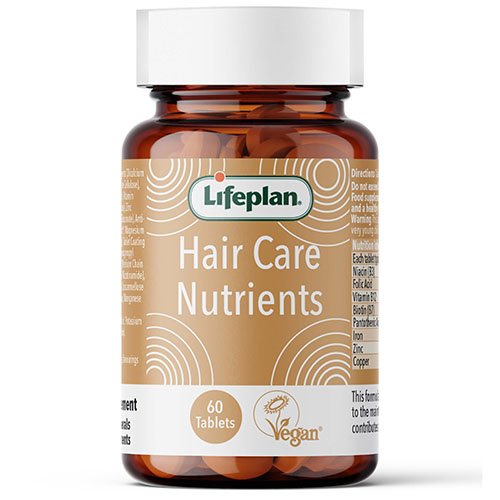 Maisto papildai plaukams su biotinu ir cinku Lifeplan Hair care nutrients tabletės N60 | Mano Vaistinė