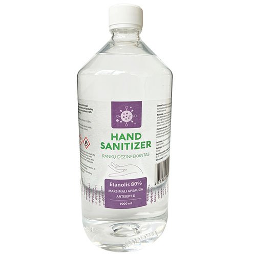 Dezinfekcinis skystis HAND SANITIZER (Kamštukas) 1000ml | Mano Vaistinė