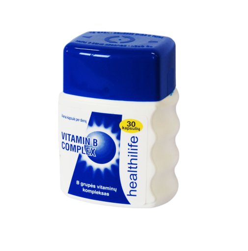 Healthilife Vitamin B Complex kapsulės, N30