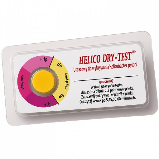 Diagnostikai iš bioptato Testas H.Pylori nustatymui HELICO DRY-TEST, 1 vnt. | Mano Vaistinė