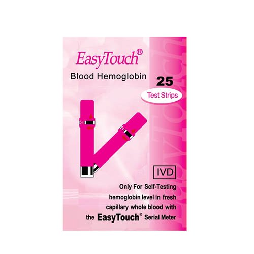 EasyTouch Hemoglobino kiekio kraujyje tyrimo juostelės N25 | Mano Vaistinė