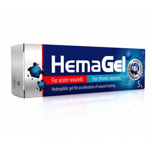 Gelis HemaGel hidroflinis gelis, 5 g | Mano Vaistinė