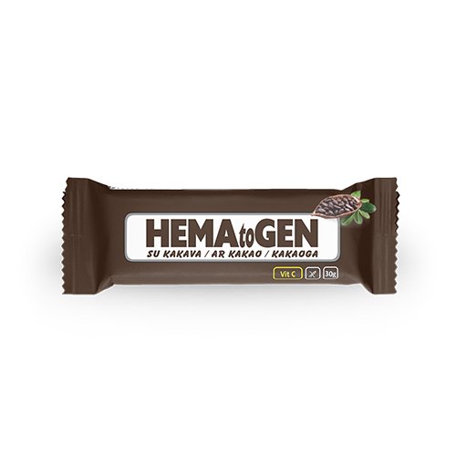 Hematogenas su kakava ir vitaminu C 30g  (Stada)