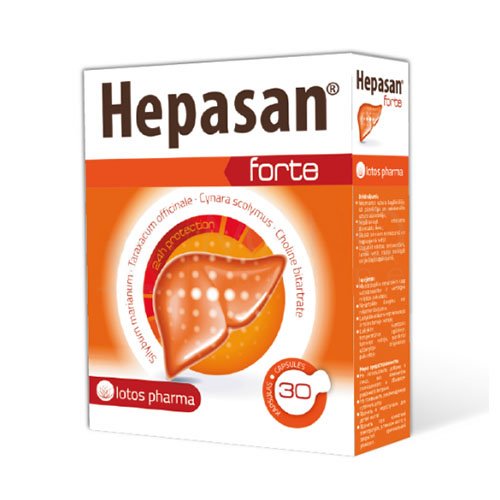 Food supplement for liver  Hepasan Forte capsules, N30 | Mano Vaistinė