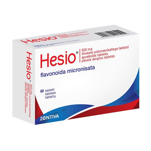 Hesio 450mg/50mg plėvele dengtos tabletės N60 | Mano Vaistinė