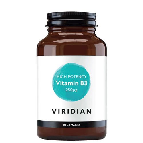 VIRIDIAN High Potency Vitaminas B3, 30 kapsulių | Mano Vaistinė