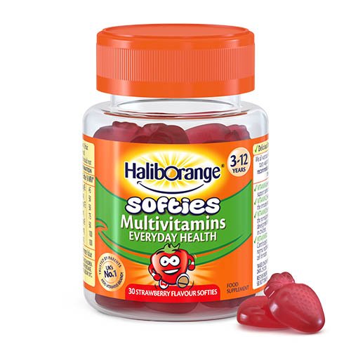 HLB Multivitamins Strawberry Softies N30 | Mano Vaistinė