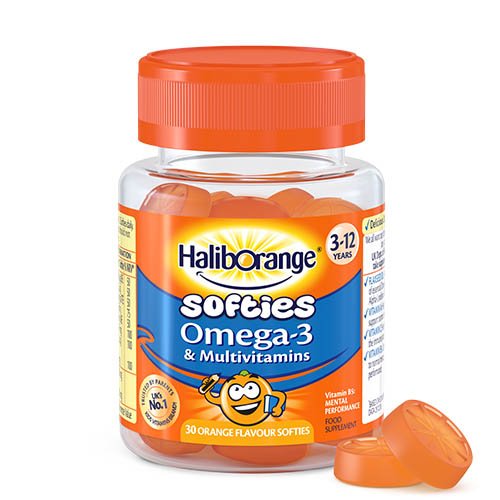 HLB Omega-3 & Multi Orange Softies N30 | Mano Vaistinė