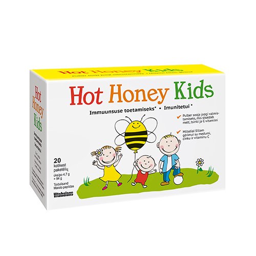 Maisto papildas vaikams Hot Honey kids milteliai N20 | Mano Vaistinė