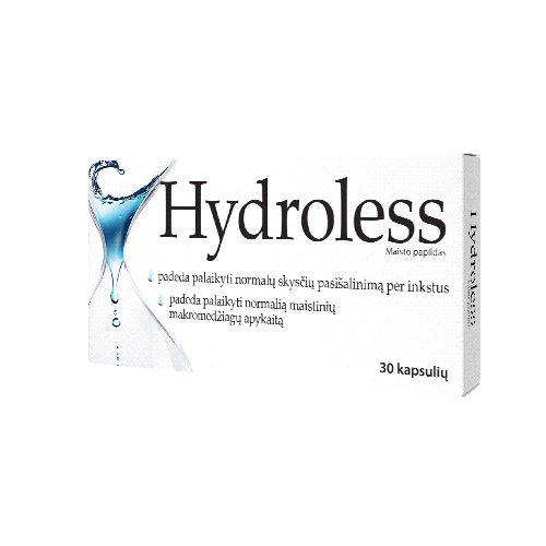 Maisto papildas skysčių pašalinimui Hydroless kapsulės N30 | Mano Vaistinė