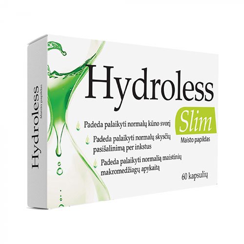 Hydroless Slim kapsulės N60 | Mano Vaistinė