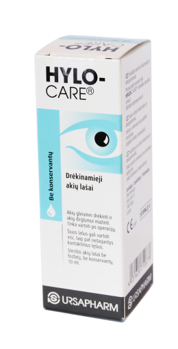Preparatas akims Hylo-Care drėkinamieji akių lašai,10 ml | Mano Vaistinė
