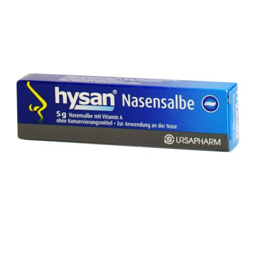 Preparatas nosies gleivinei Hysan nosies tepalas, 5 g | Mano Vaistinė