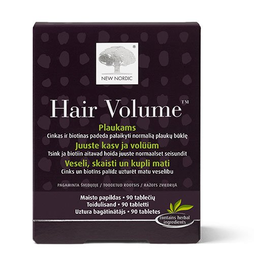 Maisto papildas plaukams Hair Volume tabletės, N90 | Mano Vaistinė