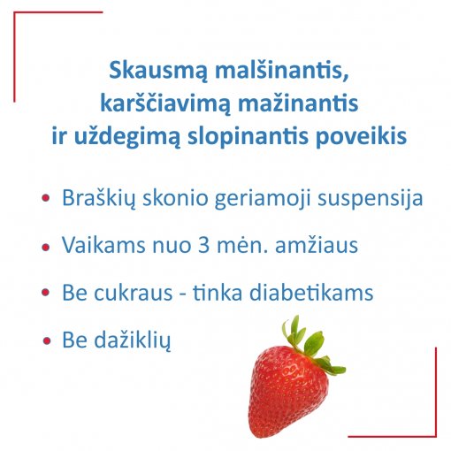 Vaistas nuo skausmo ir uždegimo Ibugard 100 mg/5 ml geriamioji suspensija, 120 ml | Mano Vaistinė