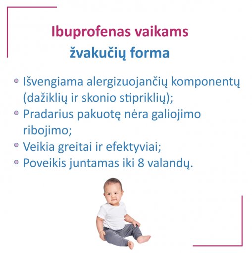 Ibugard 60mg žvakutės N10 | Mano Vaistinė