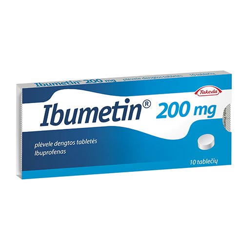 Skausmą, karščiavimą mažinantis vaistas Ibumetin 200 mg tabletės, N10 | Mano Vaistinė