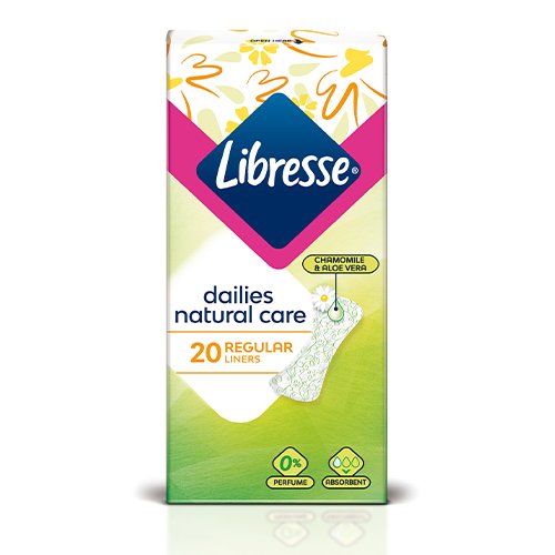 Įklotai „LIBRESSE Dailies Natural Care Regular“ 20 vnt.