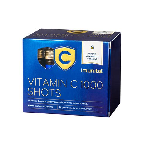 Imunital Vitamin C 1000 Shots 10ml N20 | Mano Vaistinė