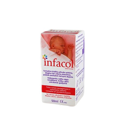Preparatas nuo pilvo dieglių Infacol geriamoji suspensija kūdikiams nuo pilvo dieglių, 50 ml | Mano Vaistinė