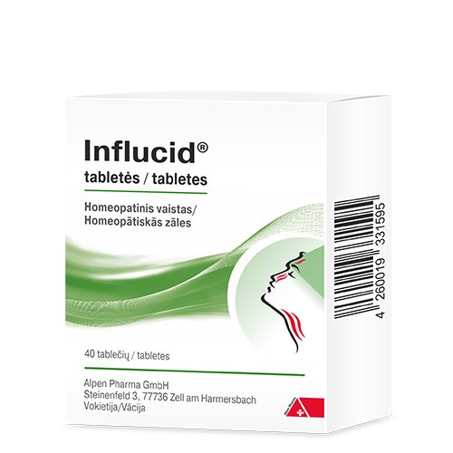 Influcid tabletės N40 | Mano Vaistinė