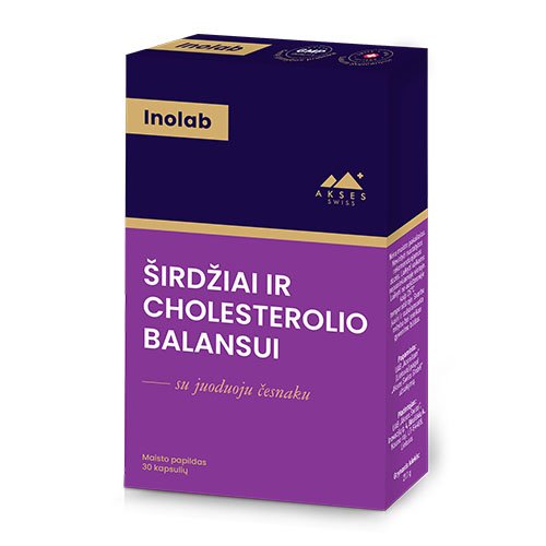 Inolab Širdžiai ir cholesterolio balansui N30 | Mano Vaistinė