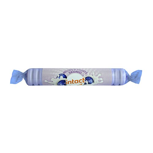 Gliukozės tabletės Intact-Traubenzucker mėlynių ir jogurto skonio | Mano Vaistinė