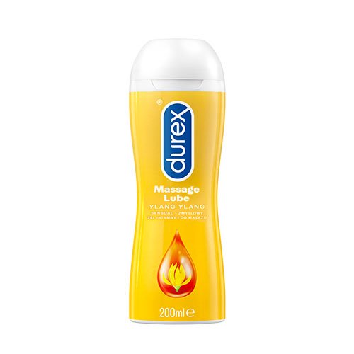 Lubrikantas Intymaus komforto ir masažo gelis „Durex Ylang Ylang“, 200 ml | Mano Vaistinė