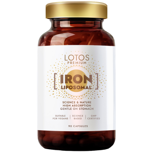 Geležis ir vitaminas B12 LOTOS PREMIUM LIPOSOMAL IRON, 90 kaps. | Mano Vaistinė Geležis ir vitaminas B12 LOTOS PREMIUM LIPOSOMAL IRON, 90 kaps. | Mano Vaistinė
