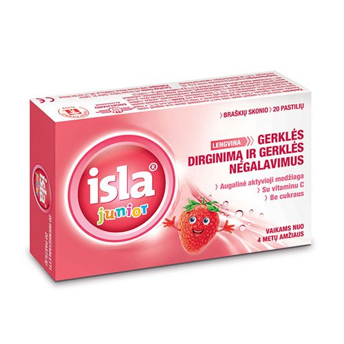 Isla Junior pastilės N20 | Mano Vaistinė