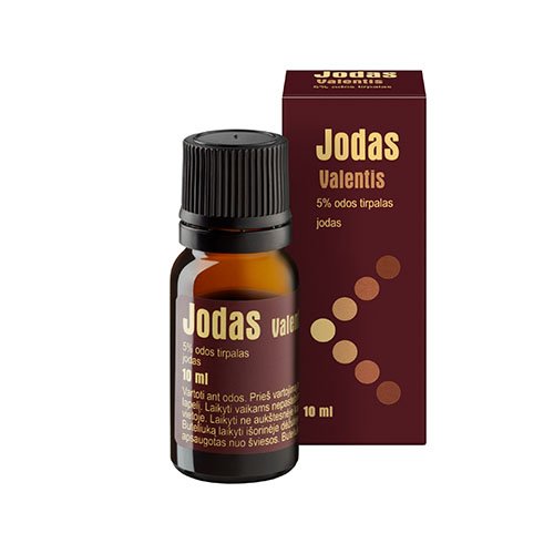 Jodas Valentis 50mg/ml odos tirpalas 10ml | Mano Vaistinė