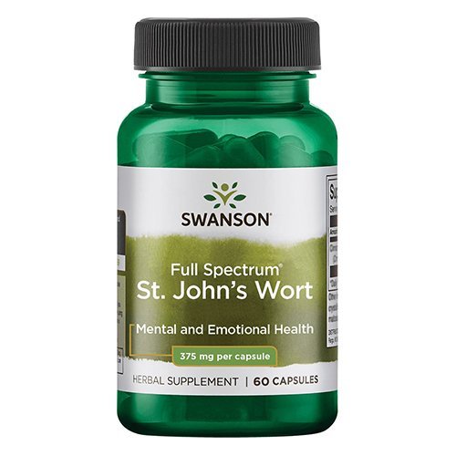 Maisto papildas nervų sistemai Jonažolė SWANSON 375 mg, 60 kapsulių | Mano Vaistinė