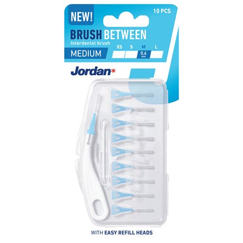 Brushes for interdental brushes Jordan Clinic Interdental Brushes, M, 0.6 mm, N10 | Mano Vaistinė