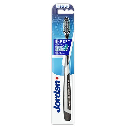 Toothbrushes Jordan Expert Clean Toothbrush, Medium Softness, N1 | Mano Vaistinė