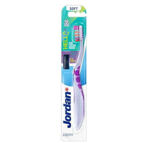 Oral hygiene tool for children Jordan Children's Toothbrush Hello Smile 9+, Soft, N1 | Mano Vaistinė
