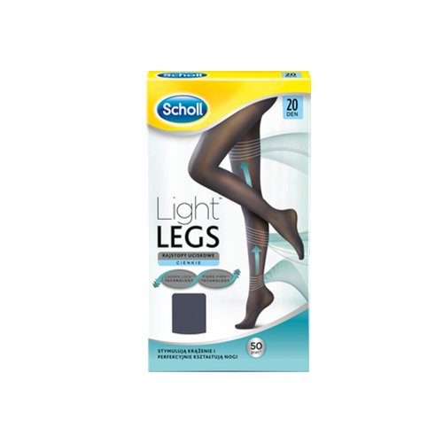 Kompresinės pėdkelnės Kompresinės pėdkelnės "Scholl Light Legs" 20 DEN, Juoda spalva, S/M dydis | Mano Vaistinė