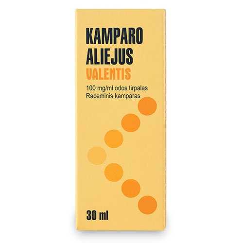 Vaistas nuo skausmo ir uždegimo Kamparo aliejus BP 10 %, odos tirpalas, 30 ml | Mano Vaistinė