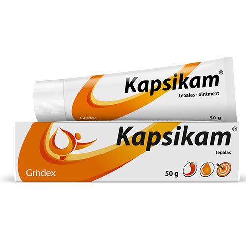 Preparatas nuo skausmo Capsicam tepalas nuo skausmo, 50 g | Mano Vaistinė